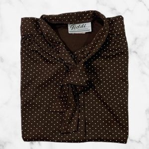 Polka dot blouse by Teddie of California
